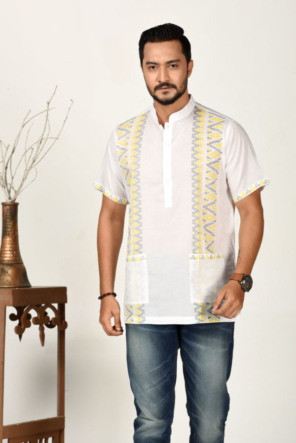 White Voile Printed Fatua